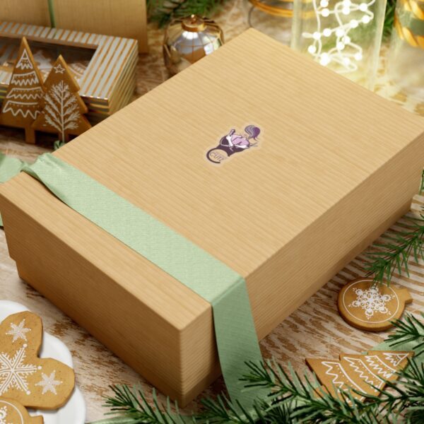 A box with some cookies on top of it